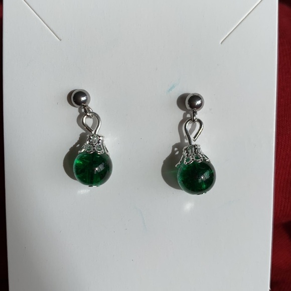 Handcrafted 🟢 Earrings - Picture 4 of 6